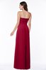 Modern Empire Strapless Zip up Chiffon Floor Length Plus Size Bridesmaid Dresses