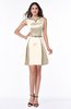 Glamorous Scoop Zip up Satin Mini Beaded Plus Size Bridesmaid Dresses