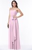 Glamorous A-line Spaghetti Chiffon Floor Length Plus Size Bridesmaid Dresses