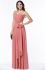 Glamorous A-line Spaghetti Chiffon Floor Length Plus Size Bridesmaid Dresses