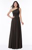 Elegant A-line Sleeveless Chiffon Floor Length Ruching Plus Size Bridesmaid Dresses