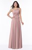 Elegant A-line Sleeveless Chiffon Floor Length Ruching Plus Size Bridesmaid Dresses