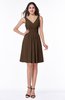 Modern Thick Straps Sleeveless Zip up Chiffon Plus Size Bridesmaid Dresses