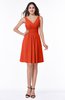 Modern Thick Straps Sleeveless Zip up Chiffon Plus Size Bridesmaid Dresses