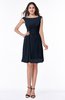 Glamorous Bateau Half Backless Chiffon Knee Length Ruching Plus Size Bridesmaid Dresses