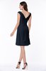 Glamorous Bateau Half Backless Chiffon Knee Length Ruching Plus Size Bridesmaid Dresses