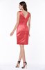 Modern A-line Half Backless Satin Short Plus Size Bridesmaid Dresses