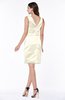 Modern A-line Half Backless Satin Short Plus Size Bridesmaid Dresses