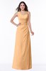 Sexy A-line Asymmetric Neckline Half Backless Chiffon Floor Length Plus Size Bridesmaid Dresses