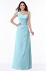 Sexy A-line Asymmetric Neckline Half Backless Chiffon Floor Length Plus Size Bridesmaid Dresses