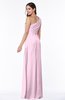 Sexy A-line Asymmetric Neckline Half Backless Chiffon Floor Length Plus Size Bridesmaid Dresses