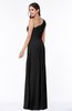 Sexy A-line Asymmetric Neckline Half Backless Chiffon Floor Length Plus Size Bridesmaid Dresses