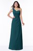 Sexy A-line Asymmetric Neckline Half Backless Chiffon Floor Length Plus Size Bridesmaid Dresses