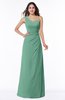 Sexy A-line Asymmetric Neckline Half Backless Chiffon Floor Length Plus Size Bridesmaid Dresses
