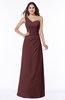 Sexy A-line Asymmetric Neckline Half Backless Chiffon Floor Length Plus Size Bridesmaid Dresses