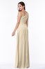 Sexy A-line Asymmetric Neckline Half Backless Chiffon Floor Length Plus Size Bridesmaid Dresses