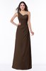 Sexy A-line Asymmetric Neckline Half Backless Chiffon Floor Length Plus Size Bridesmaid Dresses