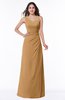 Sexy A-line Asymmetric Neckline Half Backless Chiffon Floor Length Plus Size Bridesmaid Dresses
