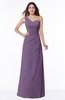 Sexy A-line Asymmetric Neckline Half Backless Chiffon Floor Length Plus Size Bridesmaid Dresses
