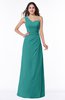 Sexy A-line Asymmetric Neckline Half Backless Chiffon Floor Length Plus Size Bridesmaid Dresses