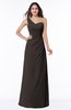 Sexy A-line Asymmetric Neckline Half Backless Chiffon Floor Length Plus Size Bridesmaid Dresses