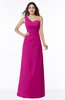 Sexy A-line Asymmetric Neckline Half Backless Chiffon Floor Length Plus Size Bridesmaid Dresses
