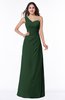 Sexy A-line Asymmetric Neckline Half Backless Chiffon Floor Length Plus Size Bridesmaid Dresses