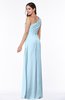 Sexy A-line Asymmetric Neckline Half Backless Chiffon Floor Length Plus Size Bridesmaid Dresses