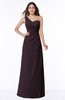 Sexy A-line Asymmetric Neckline Half Backless Chiffon Floor Length Plus Size Bridesmaid Dresses