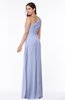 Sexy A-line Asymmetric Neckline Half Backless Chiffon Floor Length Plus Size Bridesmaid Dresses