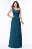 Sexy A-line Asymmetric Neckline Half Backless Chiffon Floor Length Plus Size Bridesmaid Dresses