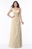 Sexy A-line Asymmetric Neckline Half Backless Chiffon Floor Length Plus Size Bridesmaid Dresses