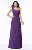 Sexy A-line Asymmetric Neckline Half Backless Chiffon Floor Length Plus Size Bridesmaid Dresses