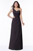 Sexy A-line Asymmetric Neckline Half Backless Chiffon Floor Length Plus Size Bridesmaid Dresses