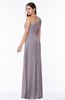 Sexy A-line Asymmetric Neckline Half Backless Chiffon Floor Length Plus Size Bridesmaid Dresses