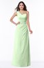Sexy A-line Asymmetric Neckline Half Backless Chiffon Floor Length Plus Size Bridesmaid Dresses
