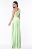 Sexy A-line Asymmetric Neckline Half Backless Chiffon Floor Length Plus Size Bridesmaid Dresses