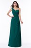 Sexy A-line Asymmetric Neckline Half Backless Chiffon Floor Length Plus Size Bridesmaid Dresses