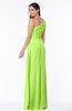Sexy A-line Asymmetric Neckline Half Backless Chiffon Floor Length Plus Size Bridesmaid Dresses