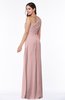 Sexy A-line Asymmetric Neckline Half Backless Chiffon Floor Length Plus Size Bridesmaid Dresses