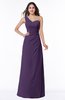 Sexy A-line Asymmetric Neckline Half Backless Chiffon Floor Length Plus Size Bridesmaid Dresses