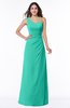Sexy A-line Asymmetric Neckline Half Backless Chiffon Floor Length Plus Size Bridesmaid Dresses