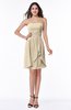 Glamorous A-line Strapless Sleeveless Ruffles Plus Size Bridesmaid Dresses