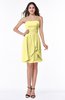 Glamorous A-line Strapless Sleeveless Ruffles Plus Size Bridesmaid Dresses