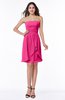 Glamorous A-line Strapless Sleeveless Ruffles Plus Size Bridesmaid Dresses