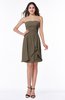 Glamorous A-line Strapless Sleeveless Ruffles Plus Size Bridesmaid Dresses