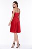 Glamorous A-line Strapless Sleeveless Ruffles Plus Size Bridesmaid Dresses