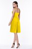 Glamorous A-line Strapless Sleeveless Ruffles Plus Size Bridesmaid Dresses
