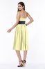 Romantic A-line Strapless Sleeveless Tea Length Plus Size Bridesmaid Dresses