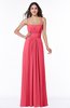 Sexy Spaghetti Sleeveless Chiffon Floor Length Ruching Plus Size Bridesmaid Dresses